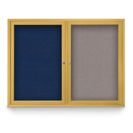 United Visual Products Corkboard, Cork Backing/Satin, 72" X 36" UV407-SATIN-CORK